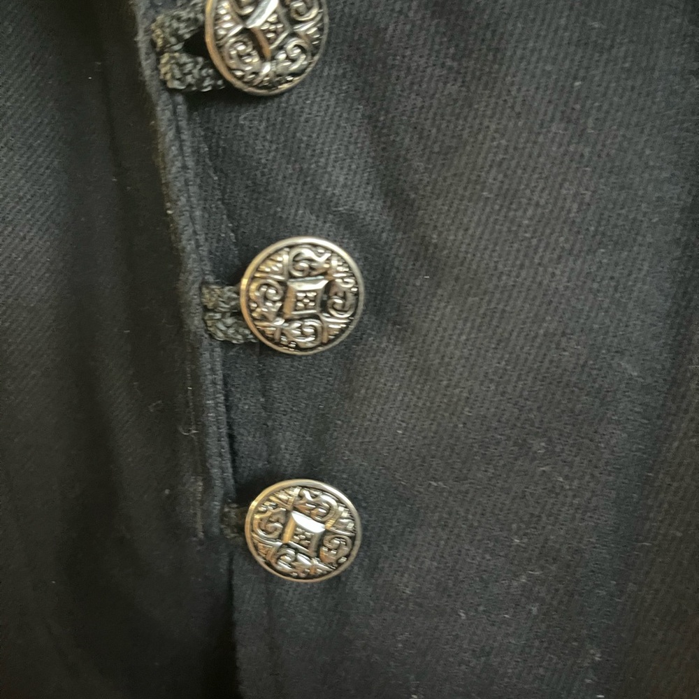 Vintage 90’s Black Trench Coat - Picture 2 of 8